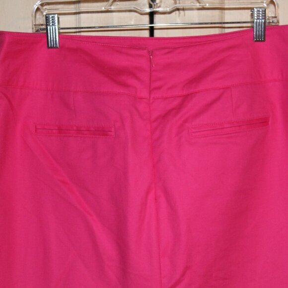 Worthington vibrant pink fitted silhouette tapered lined pencil skirt 16 - Picture 4 of 7